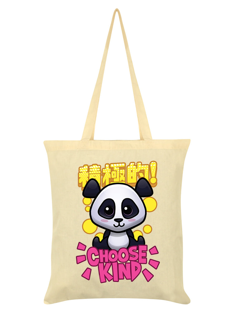 Handa Panda Choose Kind Cream Tote Bag