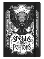 Spells & Potions Black A5 Hard Cover Notebook