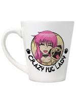 Crazy Pug Lady Latte Mug