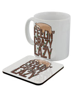 Feelin Crazy Lazy Sloth Mug & Coaster Set