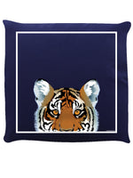 Inquisitive Creatures Tiger Navy Blue Cushion Cushion