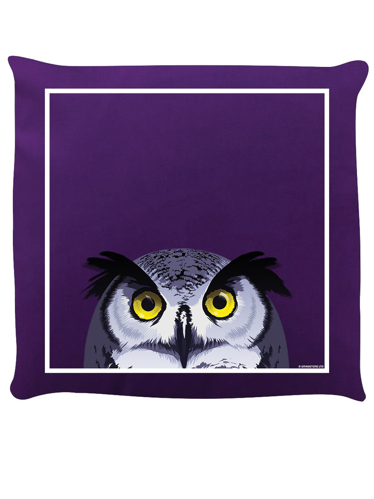 Inquisitive Creatures Bright-Eyed Owl Cushion