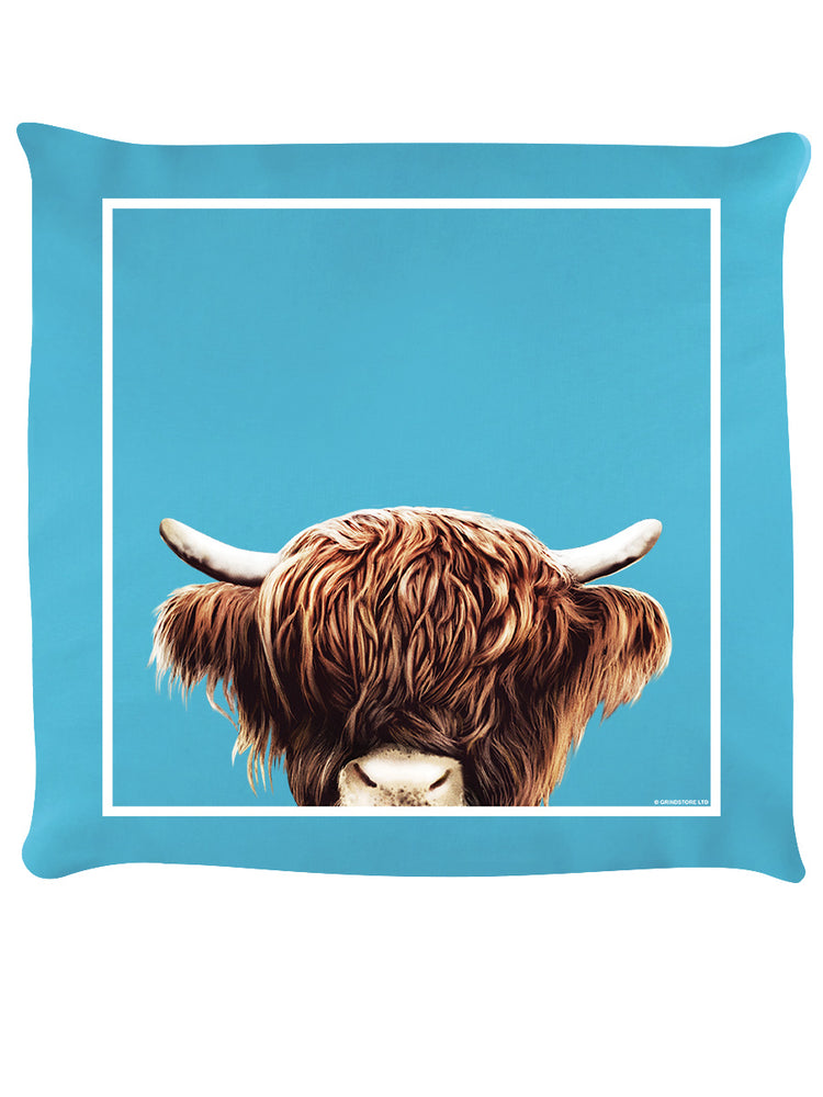Inquisitive Creatures Highland Cow Cushion