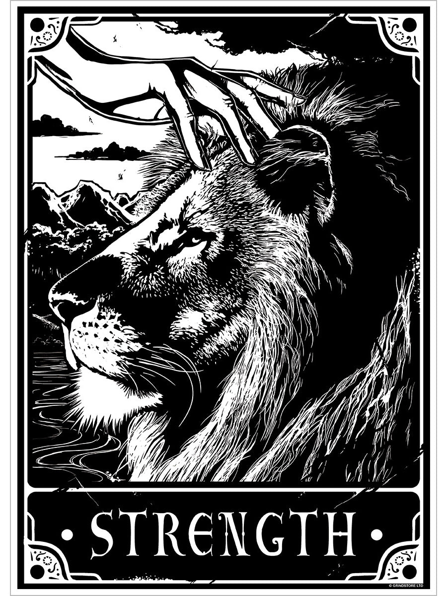 Deadly Tarot - Strength Mini Poster