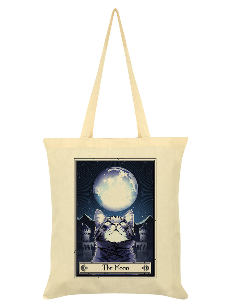 Deadly Tarot Felis - The Moon Cream Tote Bag