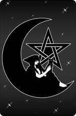 Pentagram Witch Greet Tin Card