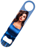 The Future Is Female Pin Up Bar Blade Bottle Opener