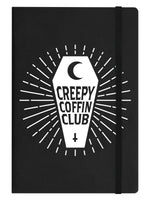 Creepy Coffin Club Black A5 Hard Cover Notebook