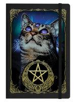 Witchy Familiar Black A5 Hard Cover Notebook