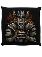 Spiral Viking Warrior Black Cushion