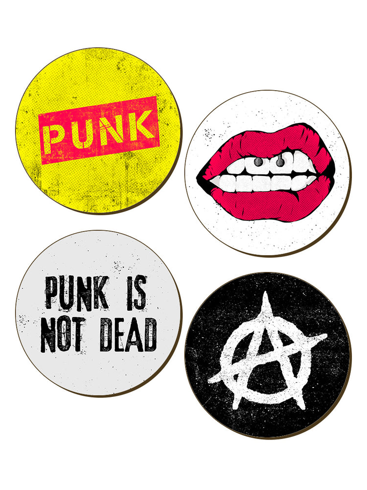 Punk Is Not Dead 4 Piece Coaster Set