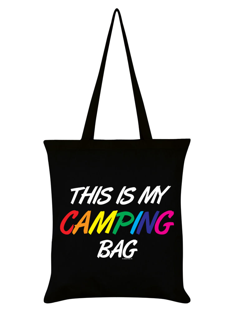 Pride This Is My Camping Bag Black Tote Bag