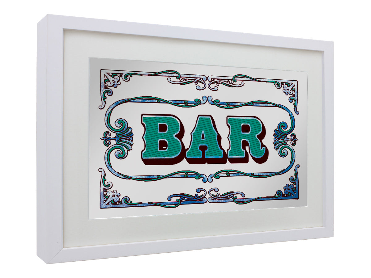 Small Mirrored Tin Sign Other