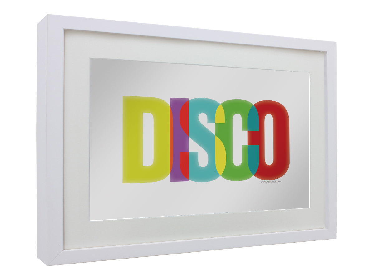 Small Mirrored Tin Sign Back