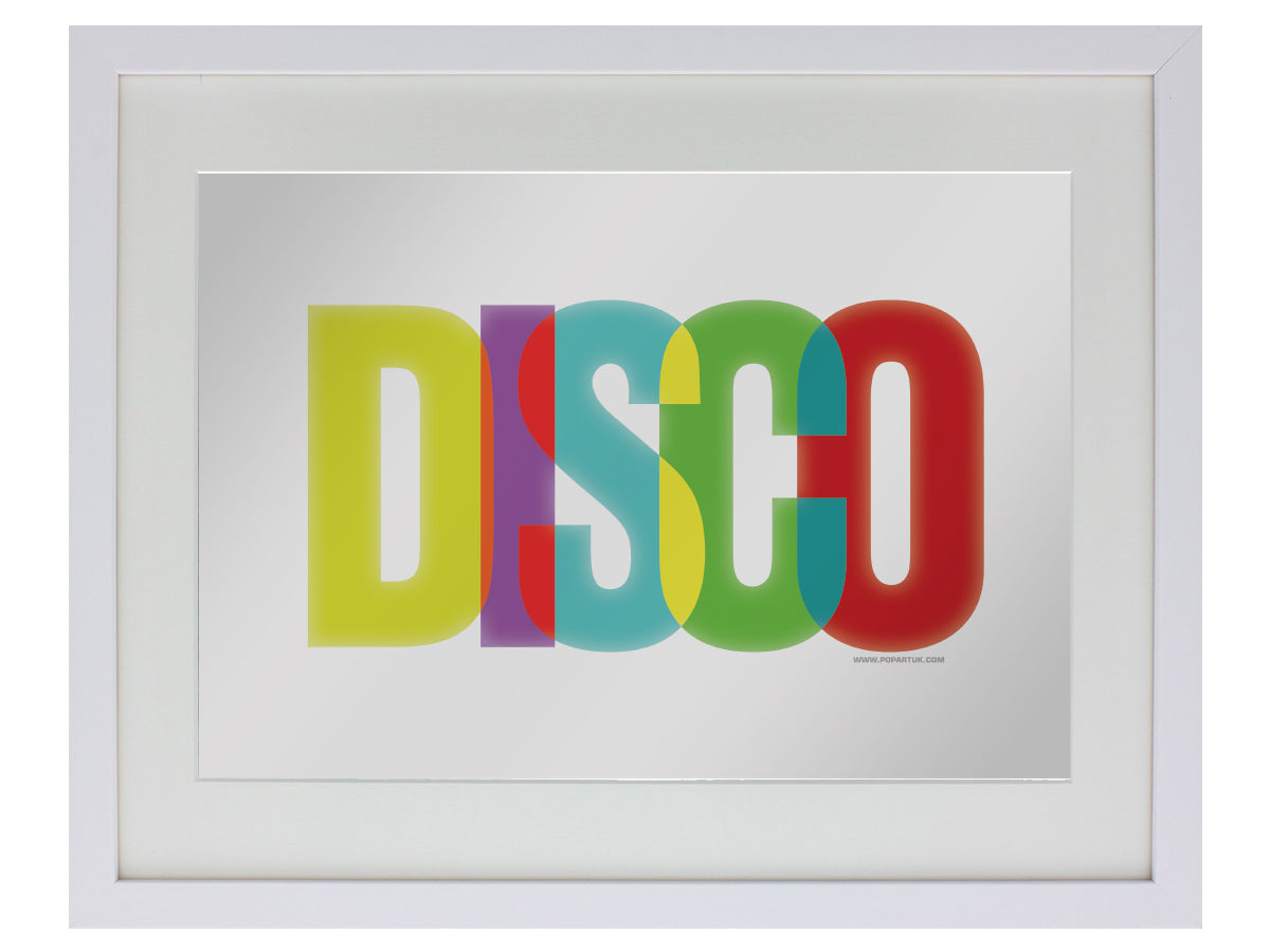 Small Mirrored Tin Sign Front