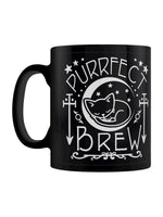 Purrfect Brew Black Mug