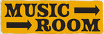 Music Room Slim Tin Sign