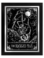 Framed Deadly Tarot The Hanged Man Mirrored Tin Sign