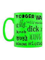 Willy Synonyms Green Neon Mug