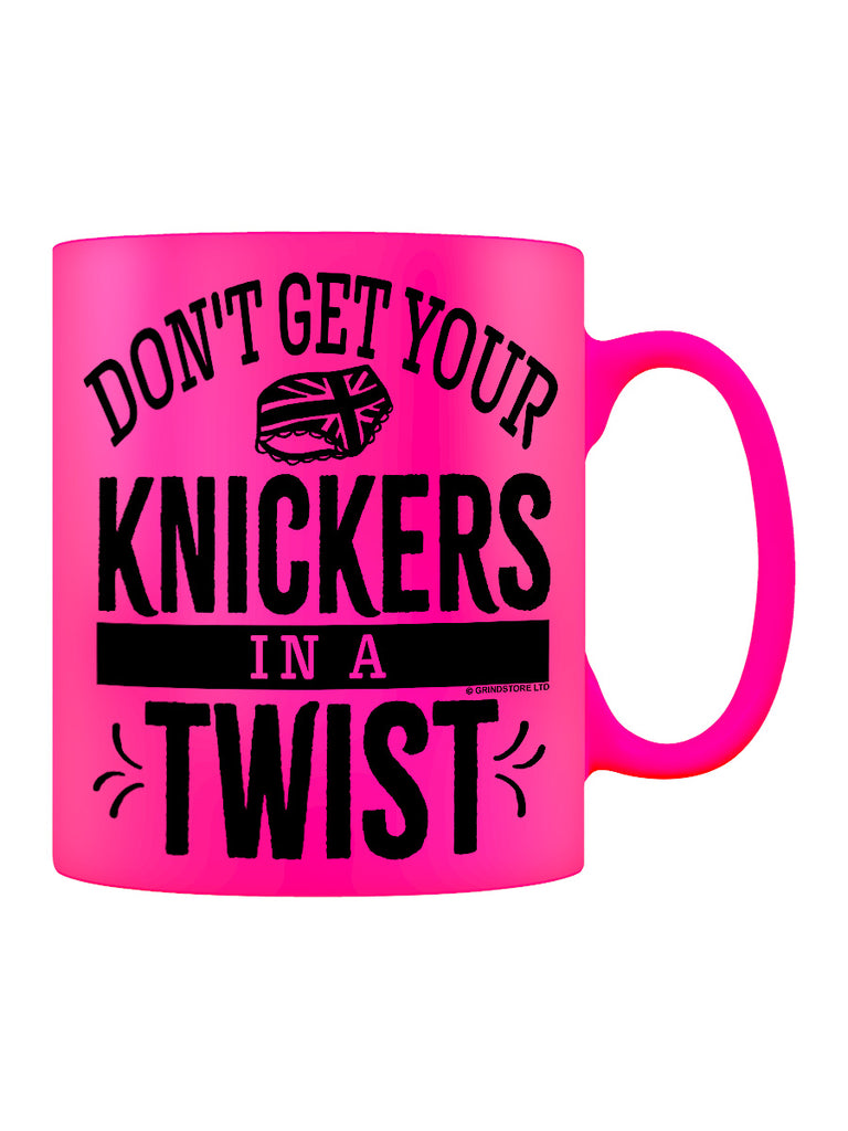 Don't Get Your Knickers In A Twist Pink Neon Mug Grindstore Wholesale