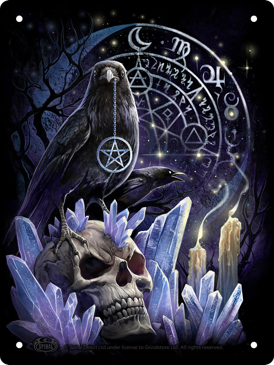 Spiral Witchcraft Mini Tin Sign
