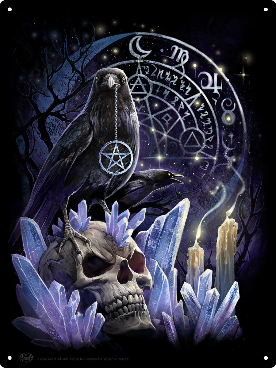 Spiral Witchcraft Large Tin Sign