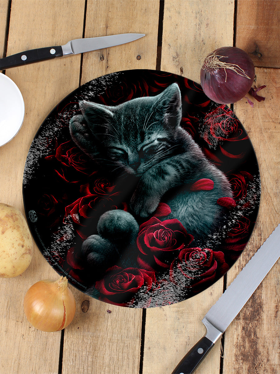 Spiral Bed of Roses Circular Chopping Board