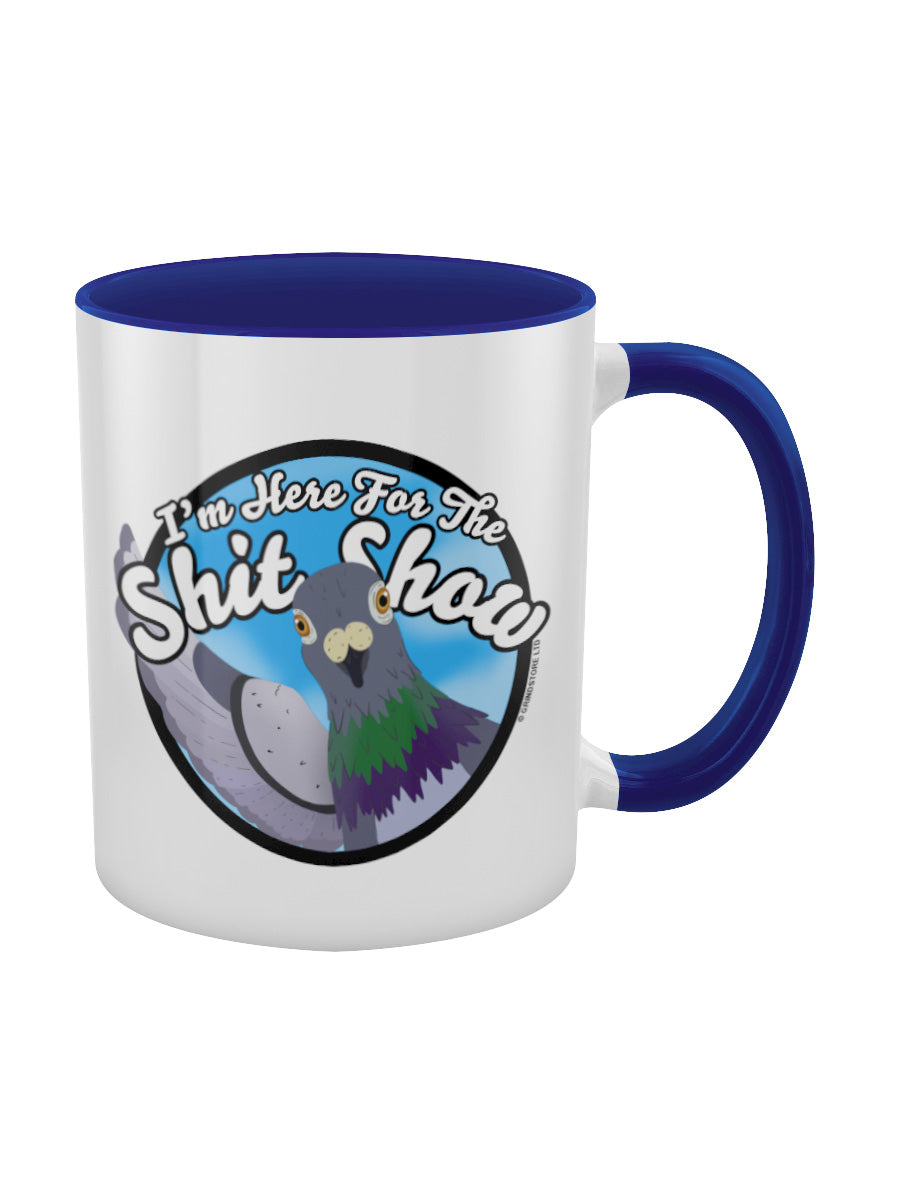 I'm Here For The Shit Show Blue Inner 2-Tone Mug