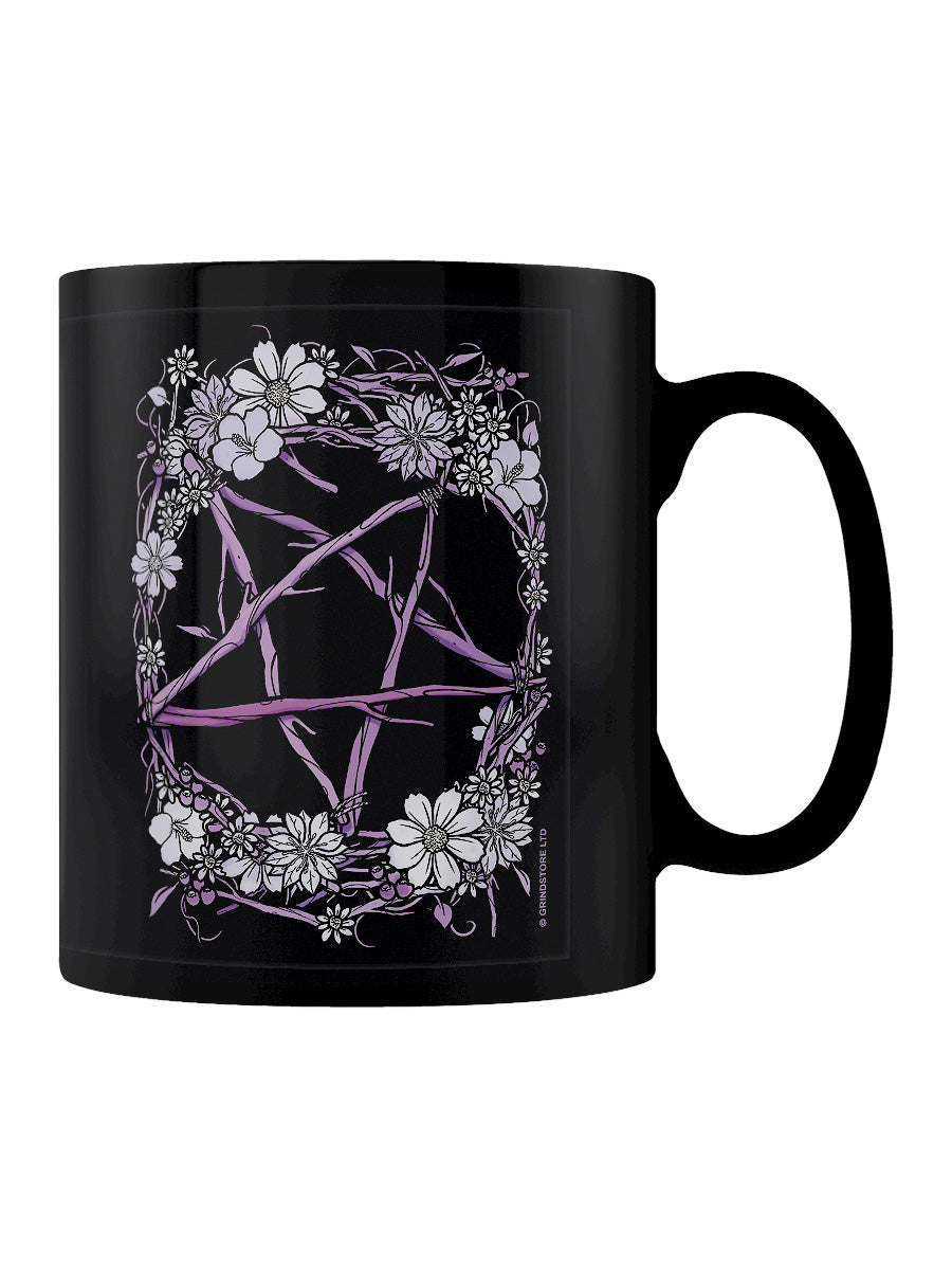 Pagan Pentagram Black Mug