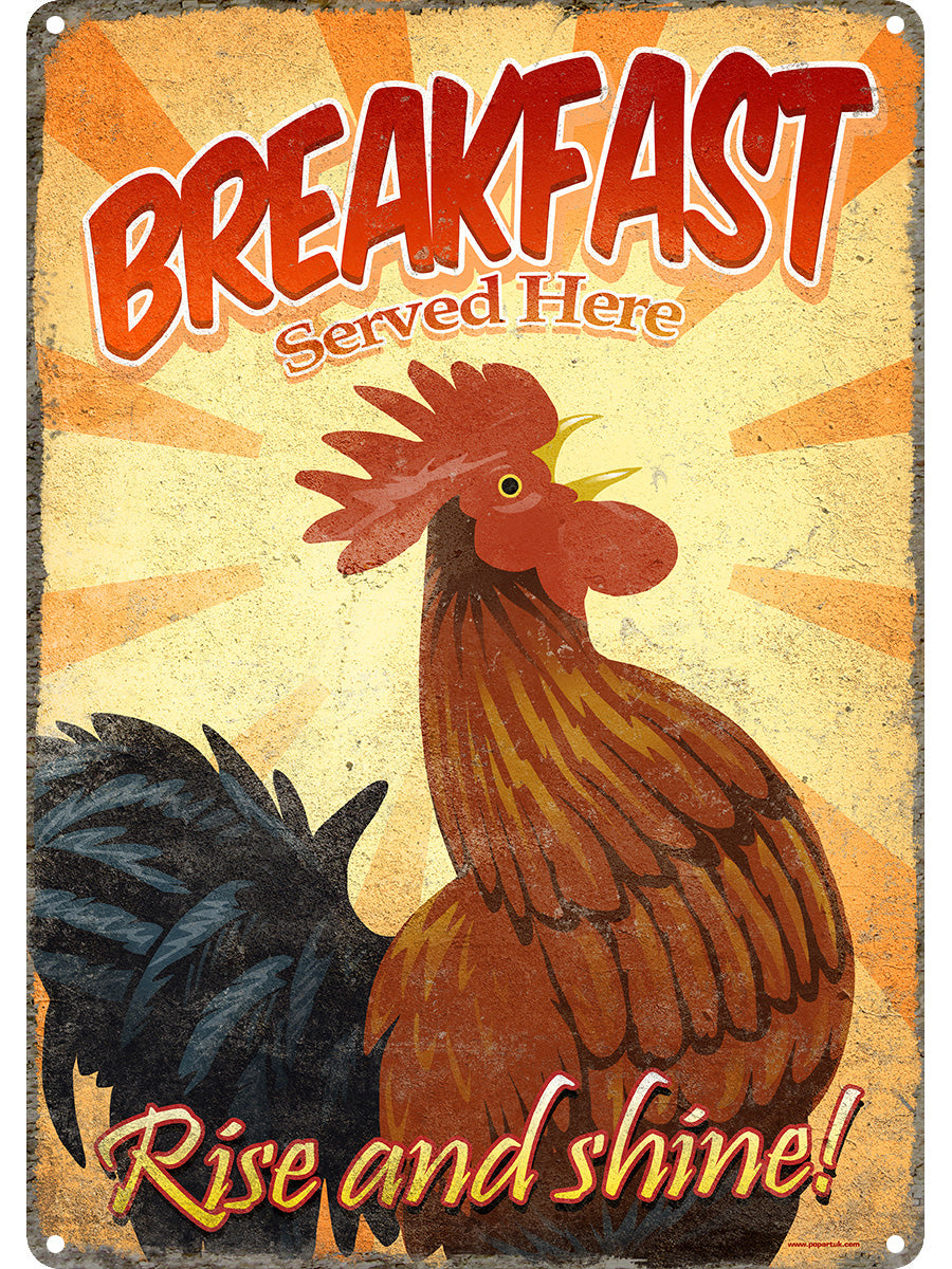 Rise & Shine Tin Sign