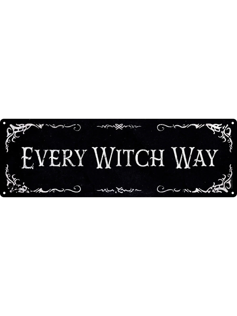 Every Witch Way Slim Tin Sign
