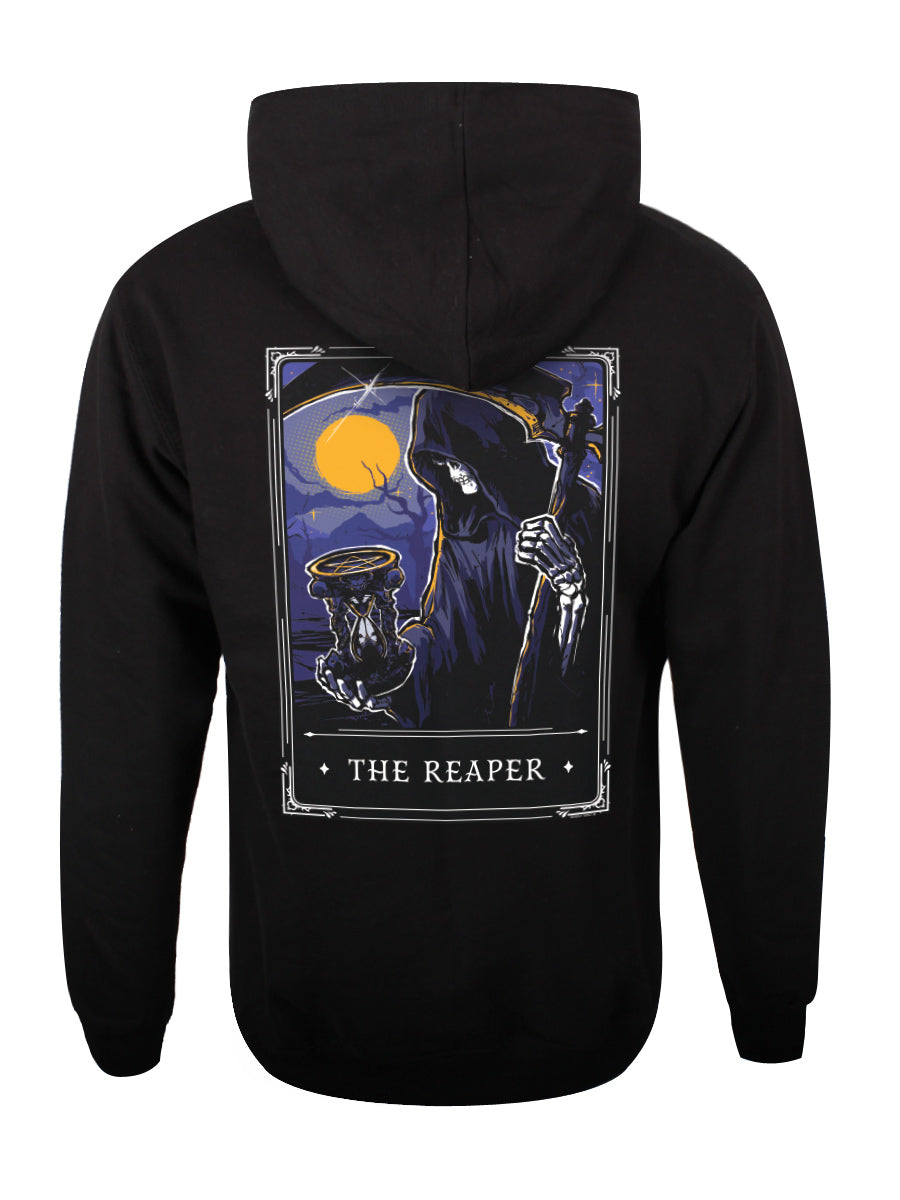Deadly Tarot Legends - The Reaper Unisex Black Pullover Hoodie