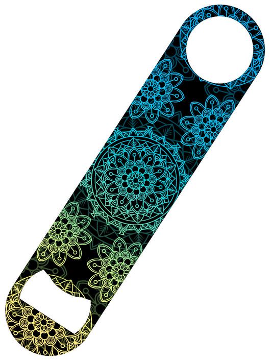 Metallic Kaleidescope Bar Blade Bottle Opener
