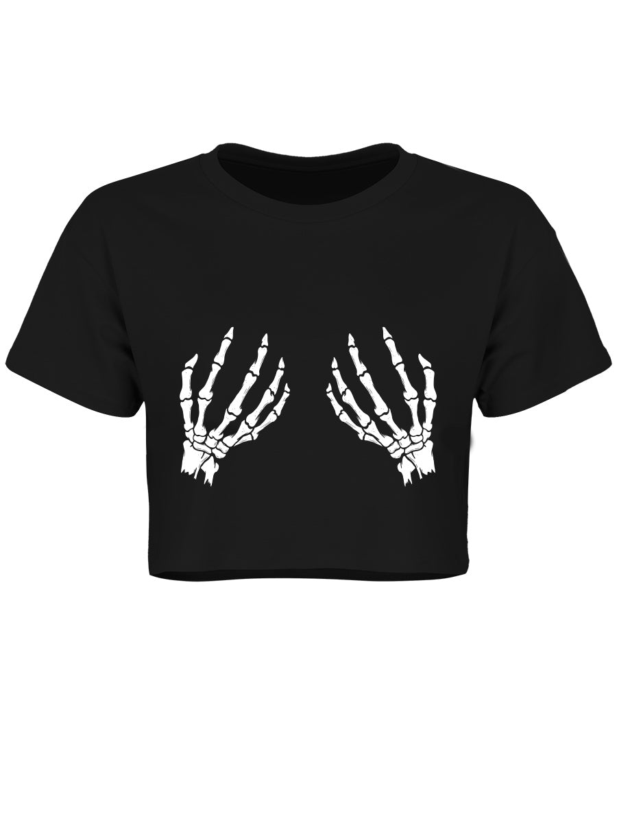Spooky Touch Black Crop Top