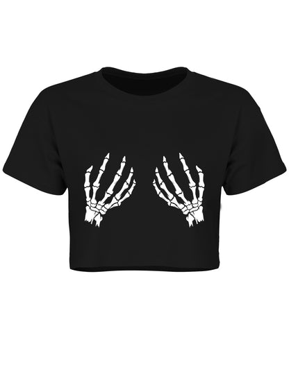 Spooky Touch Black Crop Top