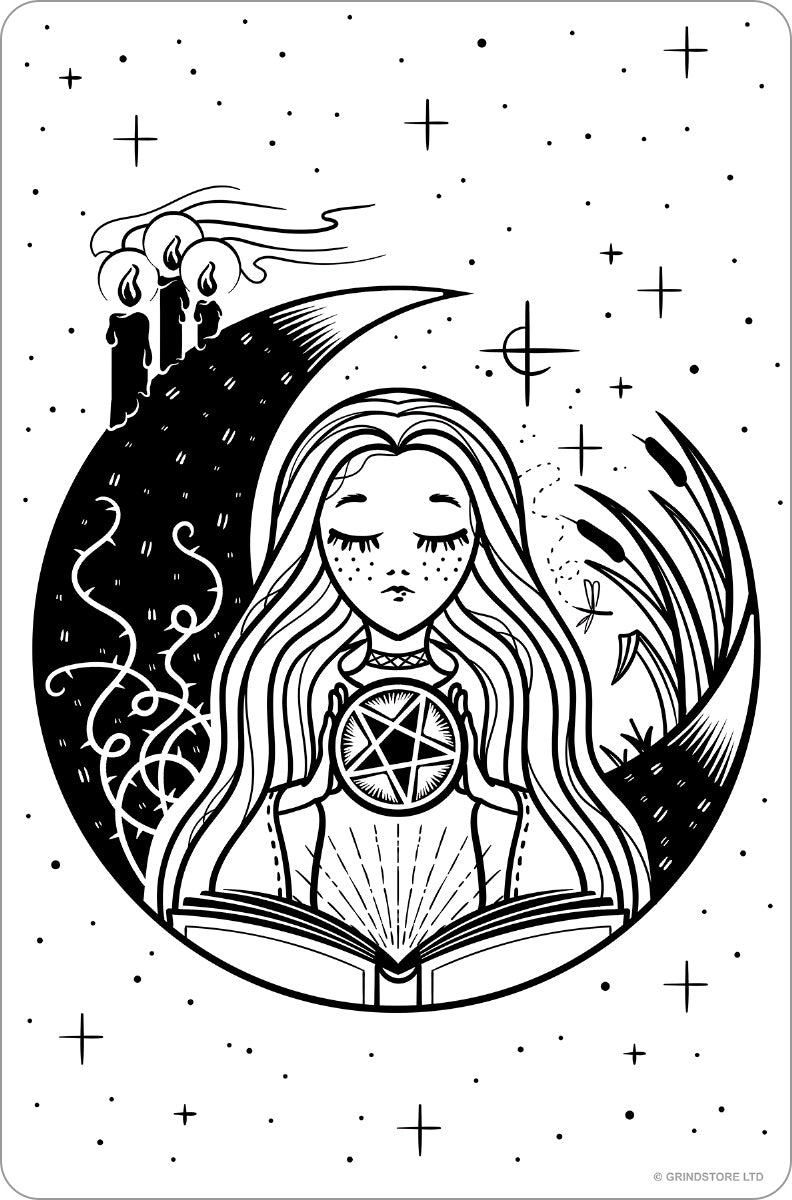 White Witch Small Tin Sign