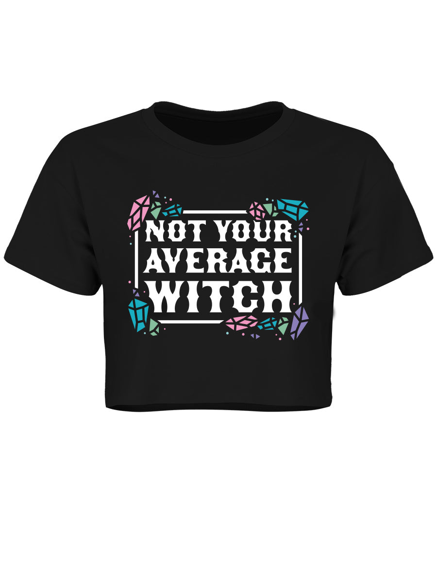 Not Your Average Witch Black Crop Top