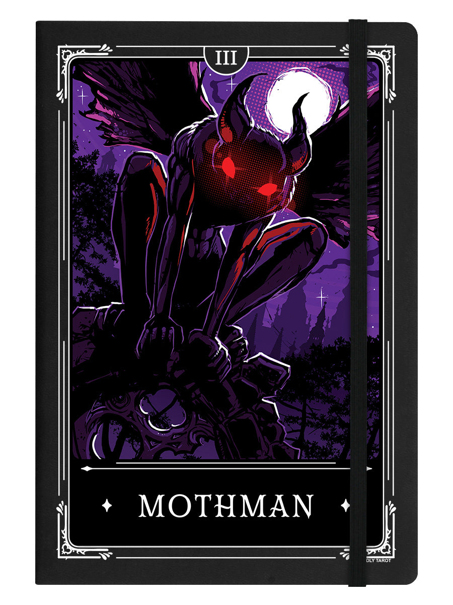 Deadly Tarot Legends - Mothman Black A5 Hard Cover Notebook
