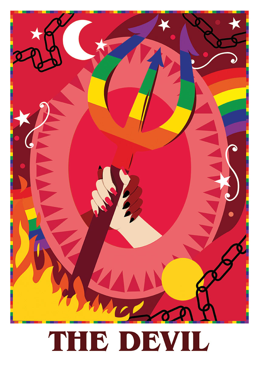 Deadly Tarot Pride - The Devil Mini Poster