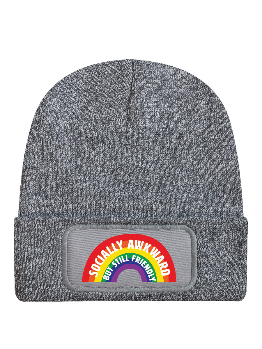 Socially Awkward But Still Friendly Heather Grey Beanie