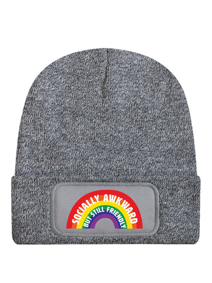 Socially Awkward But Still Friendly Heather Grey Beanie