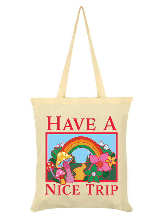 Have A Nice Trip Cream Tote Bag
