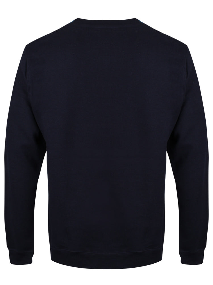 We Wish You A Scary Christmas Navy Blue Christmas Jumper