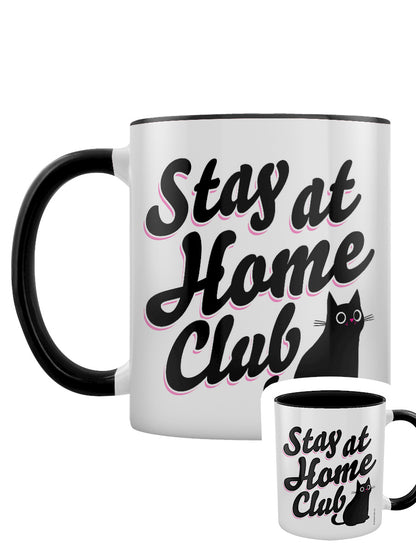 Stay At Home Club Black Inner 2-Tone Mug