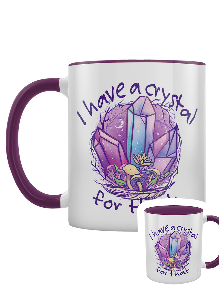 I Have A Crystal For That Purple Inner 2-Tone Mug