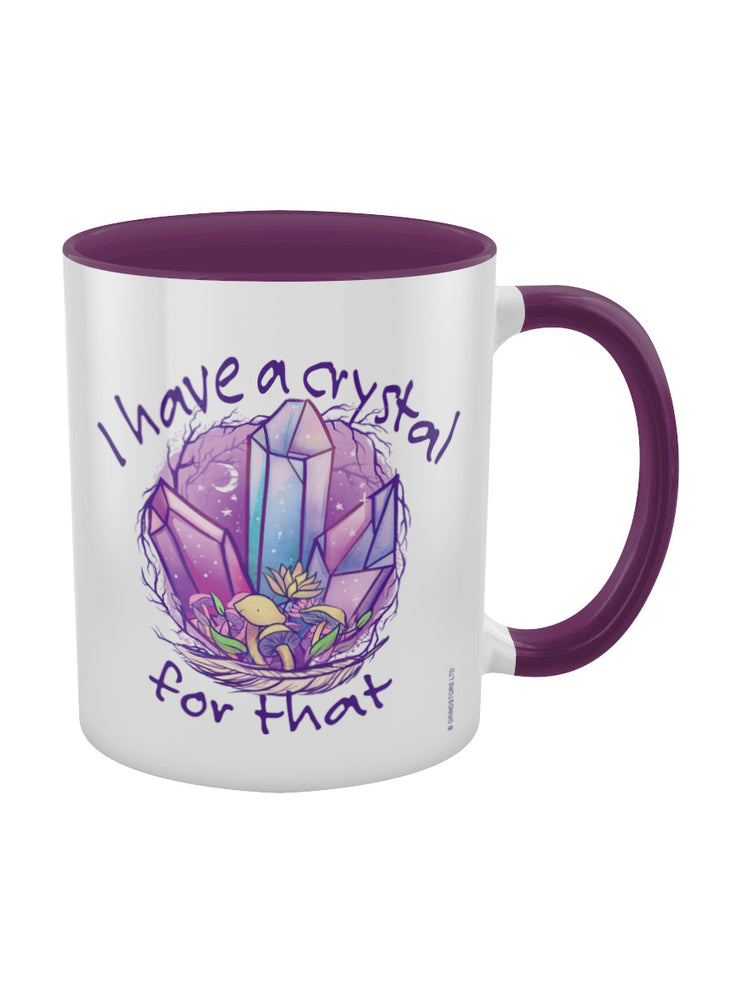 I Have A Crystal For That Purple Inner 2-Tone Mug