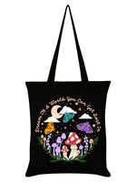Forest Friends A World You Can Get Lost In Black Tote Bag