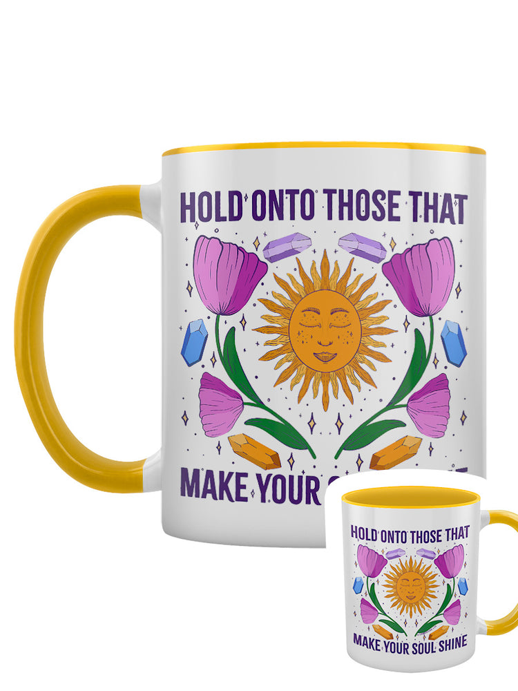 Make Your Soul Shine Yellow Inner 2-Tone Mug