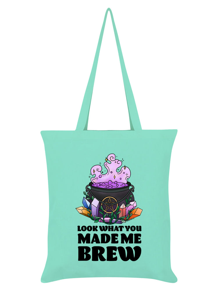 Look What You Made Me Brew Mint Green Tote Bag