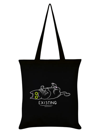 Existing Kitten Black Tote Bag